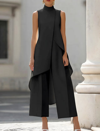 Annabella™ Elegant Drape Long Jumpsuit