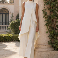 Annabella™ Elegant Drape Long Jumpsuit