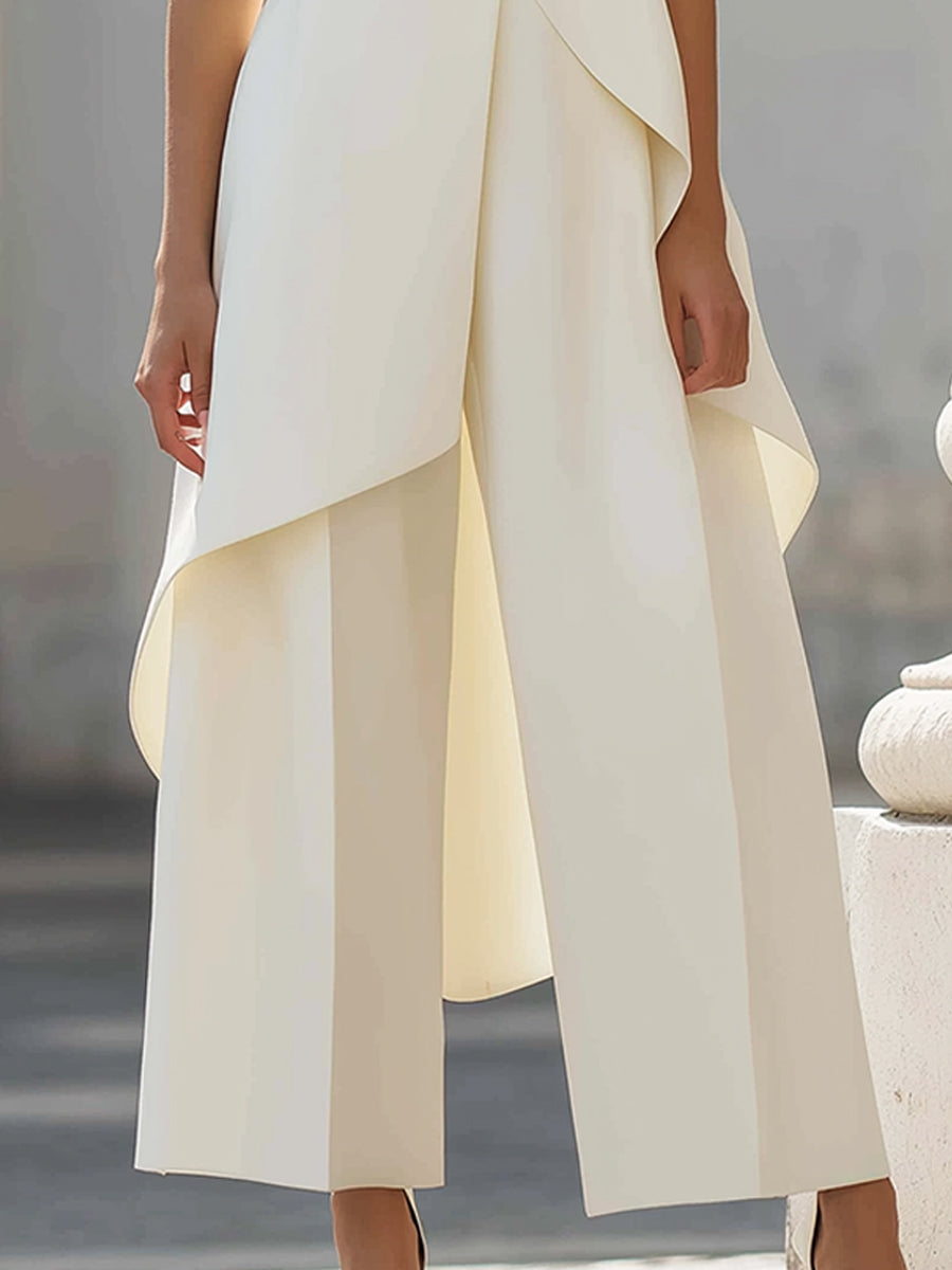 Annabella™ Elegant Drape Long Jumpsuit