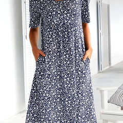 Qahira™  Casual Round Neck Dress