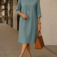 Odette Tummy-Concealing Midi Dress