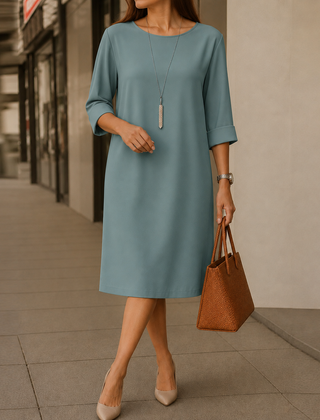 Odette Tummy-Concealing Midi Dress