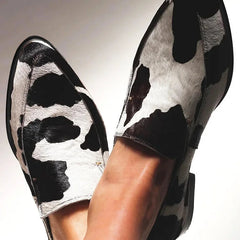 Billie™ Trendy Cow Print Slip-Ons