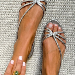 Monroe | Elegant Gold Vintage Sandals