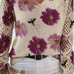Kaiti™ - Elegant Floral Sweater
