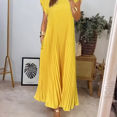 Callista™ Elegant Pleated Dress