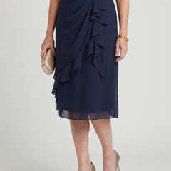Blake™ Elegant Chiffon Draped Dress