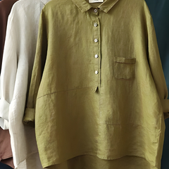 Stella™ Women's Linen Long Sleeve Shirt