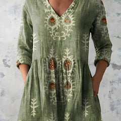 Everly | Long Blouse with V-Neck