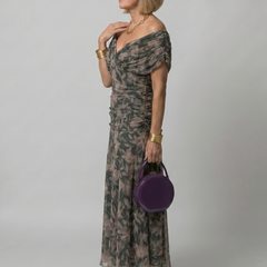 Faye | Off-Shoulder Flow Midi Dress