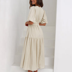 Aurielle™ V-Neck Flow Dress