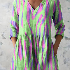 Lyla | Long Blouse with V-Neck