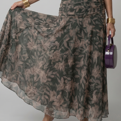 Faye | Off-Shoulder Flow Midi Dress