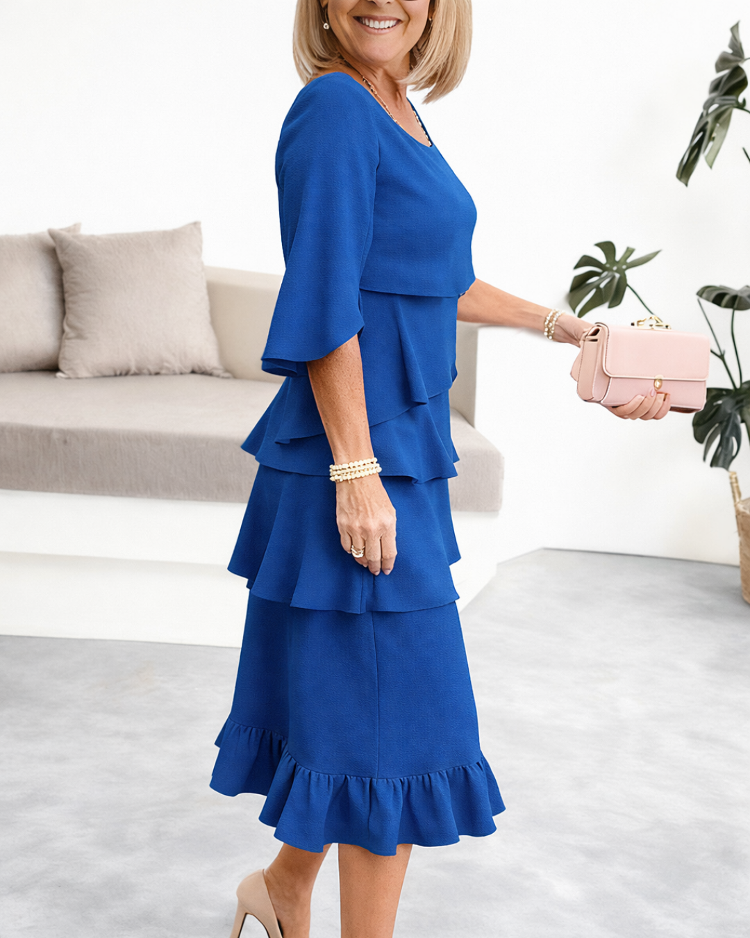 Elizabeth™ Ruffle Midi Dress