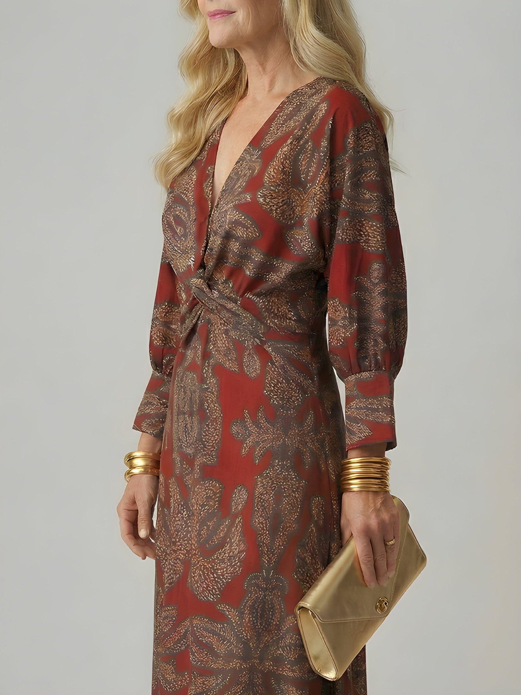 Alisson | Elegant Wrap Midi Dress
