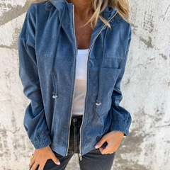 Louise™ Corduroy Hooded Zip Jacket