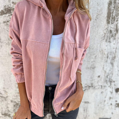 Louise™ Corduroy Hooded Zip Jacket
