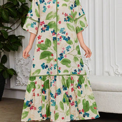 Leah™ | Floral Print Ruffle Dress