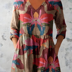 Cassidy | Long Blouse with V-Neck