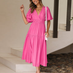 Aurielle™ V-Neck Flow Dress