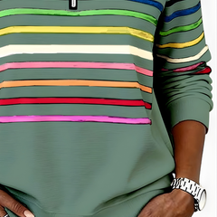 Raina™ Striped Zip Hoodie