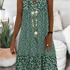Niana™ Sleeveless Floral V-Neck Dress