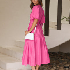 Aurielle™ V-Neck Flow Dress