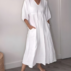 Daisy™ Elegance V-Neck Maxi Dress