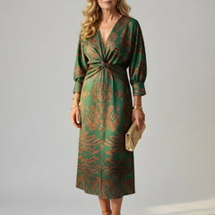 Alisson | Elegant Wrap Midi Dress