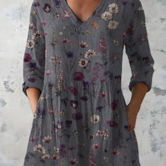 Addison | Long Blouse with V-Neck