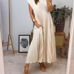 Callista™ Elegant Pleated Dress