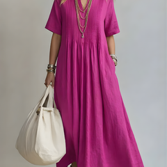 Genesis™ Flowing V-Neck Maxi Dress