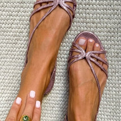Monroe | Elegant Gold Vintage Sandals