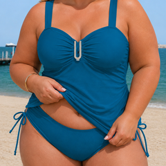 Emilia | Plus Size Ruched One-Piece Swimsuit