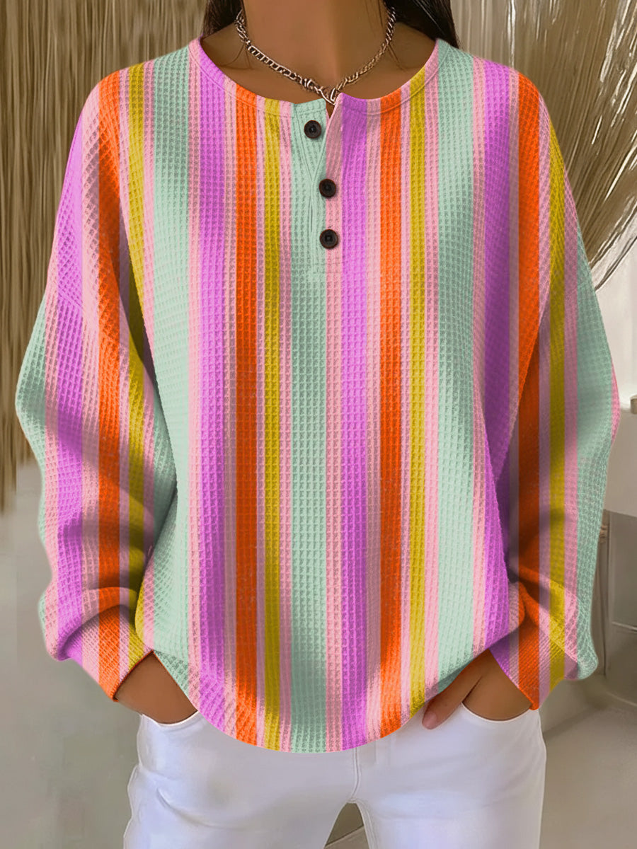 Miller™ - Sweater with Colorful Stripes