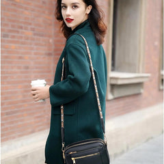 Selena™ Refined Leather Shoulder Bag