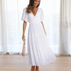 Aurielle™ V-Neck Flow Dress