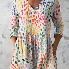 Everlee | Long Blouse with V-Neck