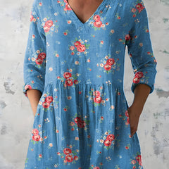 Lucia | Long Blouse with V-Neck