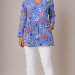 Josie | Long Blouse with V-Neck