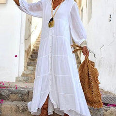 Vivian™ Boho Linen Dress
