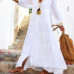Vivian™ Boho Linen Dress