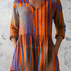 Amaia | Long Blouse with V-Neck