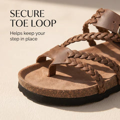 Leah™ Braided Cork Comfort Sandals