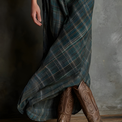 Cassandra™ Plaid Maxi Dress
