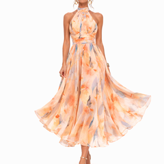 Luciana™ Watercolor Halter Maxi Dress