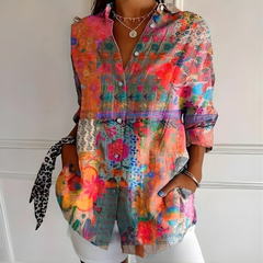 Arleth™ Colorful Pattern Blouse