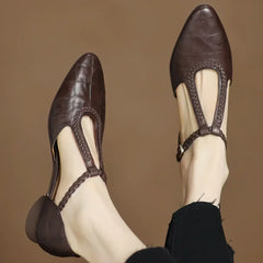 Anthea™ Elegant Braided Leather Shoes