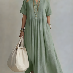 Genesis™ Flowing V-Neck Maxi Dress