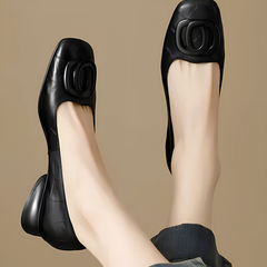 Faith™ Elegant Leather Ballet Flats